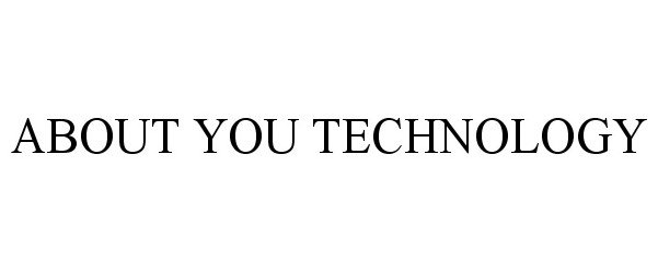  ABOUT YOU TECHNOLOGY