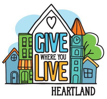 Trademark Logo GIVE WHERE YOU LIVE HEARTLAND