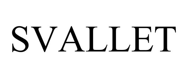 Trademark Logo SVALLET