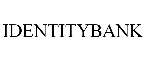 Trademark Logo IDENTITYBANK