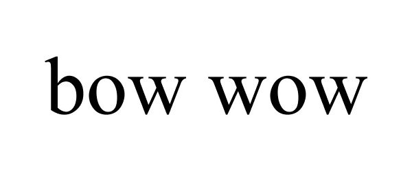 Trademark Logo BOW WOW