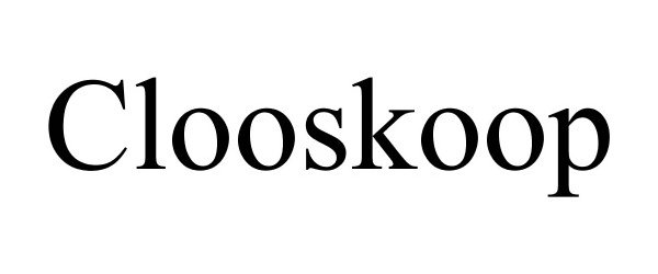  CLOOSKOOP