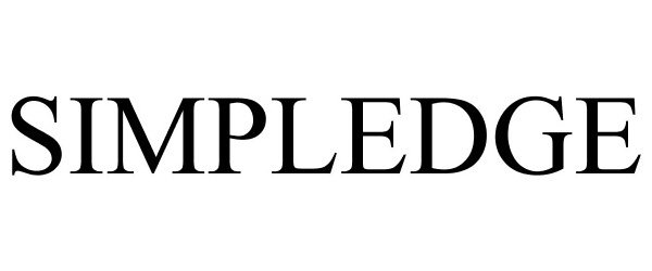 Trademark Logo SIMPLEDGE