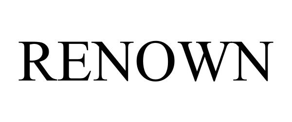 Trademark Logo RENOWN