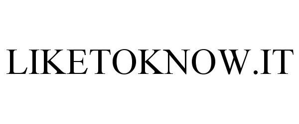 Trademark Logo LIKETOKNOW.IT
