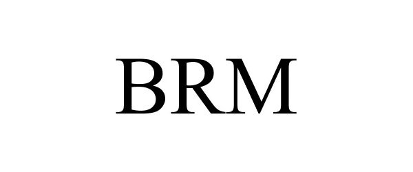 Trademark Logo BRM