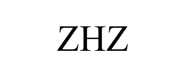 Trademark Logo ZHZ