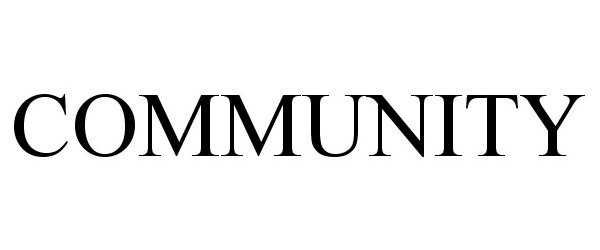 Trademark Logo COMMUNITY