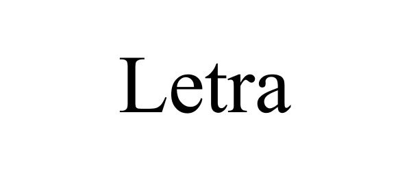 Trademark Logo LETRA