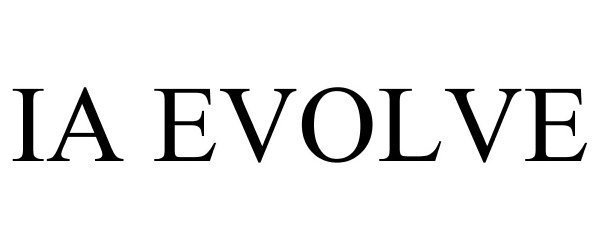 Trademark Logo IA EVOLVE