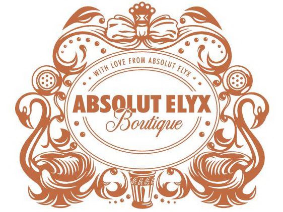 Trademark Logo ABSOLUT ELYX BOUTIQUE WITH LOVE FROM ABSOLUT ELYX