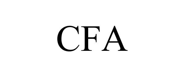 Trademark Logo CFA