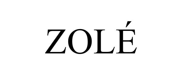 Trademark Logo ZOLÉ