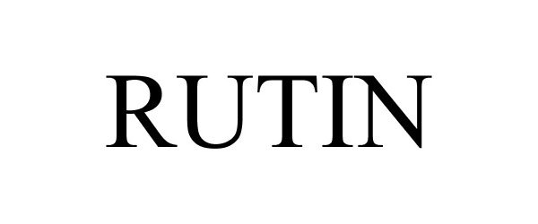 Trademark Logo RUTIN