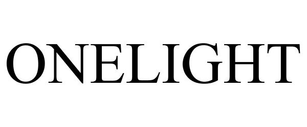 Trademark Logo ONELIGHT
