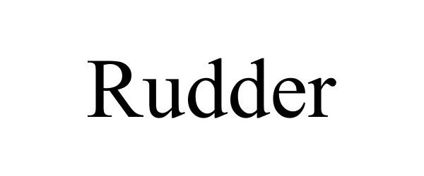 Trademark Logo RUDDER