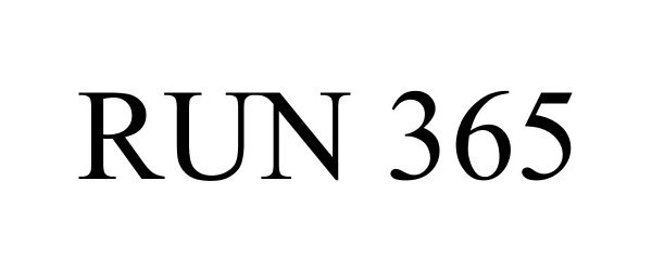 Trademark Logo RUN 365