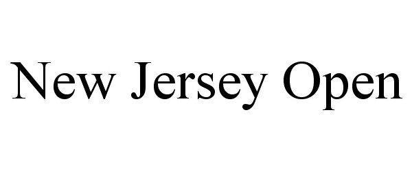 Trademark Logo NEW JERSEY OPEN