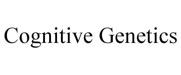  COGNITIVE GENETICS