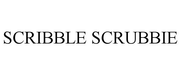 Trademark Logo SCRIBBLE SCRUBBIE