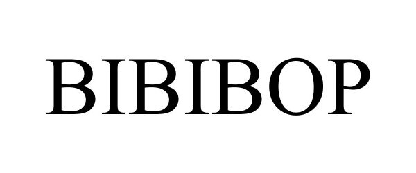 Trademark Logo BIBIBOP