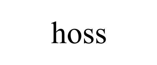 Trademark Logo HOSS