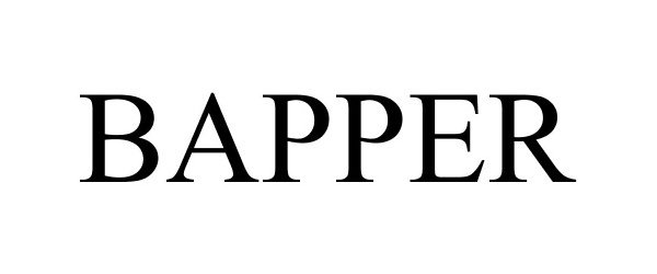 Trademark Logo BAPPER