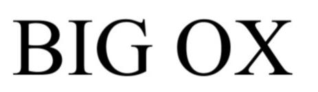 Trademark Logo BIGOX