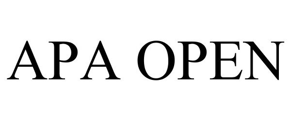  APA OPEN