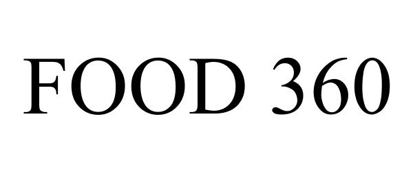 Trademark Logo FOOD 360