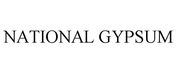 Trademark Logo NATIONAL GYPSUM