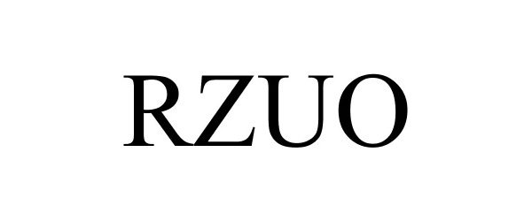 Trademark Logo RZUO