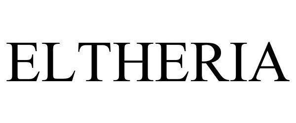 Trademark Logo ELTHERIA