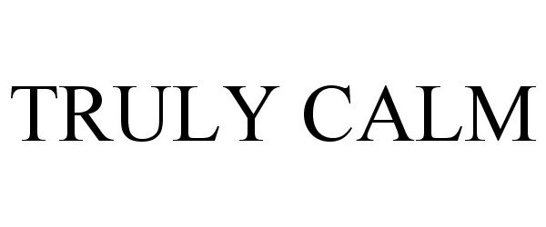 Trademark Logo TRULY CALM