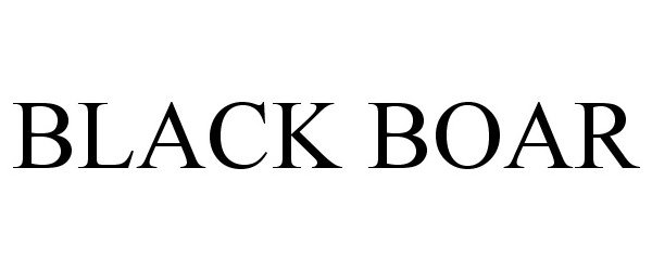Trademark Logo BLACK BOAR