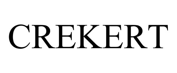 Trademark Logo CREKERT