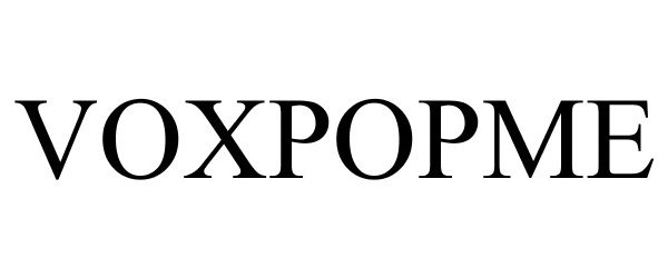 Trademark Logo VOXPOPME