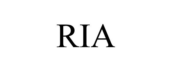 Trademark Logo RIA