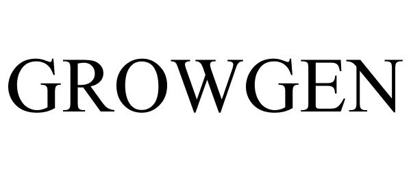 Trademark Logo GROWGEN