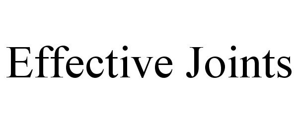  EFFECTIVE JOINTS