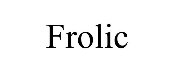 Trademark Logo FROLIC