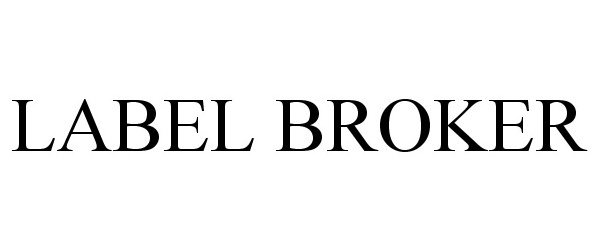 Trademark Logo LABEL BROKER
