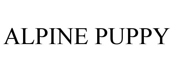 Trademark Logo ALPINE PUPPY