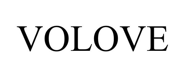 Trademark Logo VOLOVE