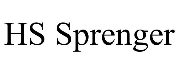  HS SPRENGER