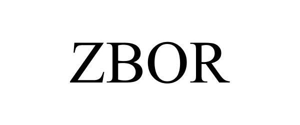 Trademark Logo ZBOR