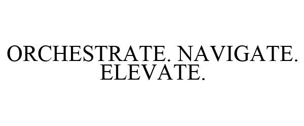  ORCHESTRATE / NAVIGATE / ELEVATE