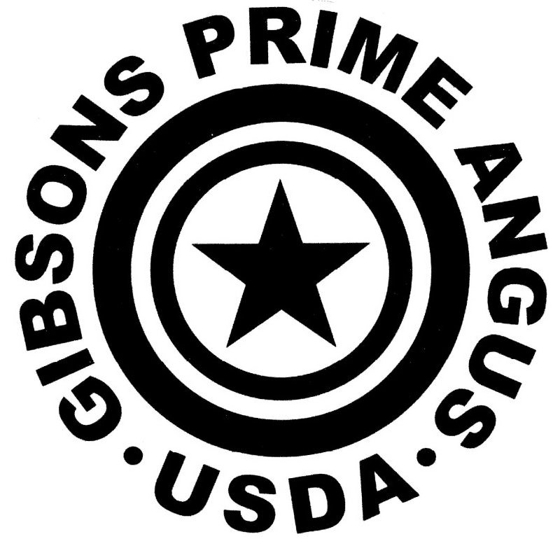 Trademark Logo GIBSONS PRIME ANGUS USDA