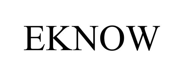 Trademark Logo EKNOW