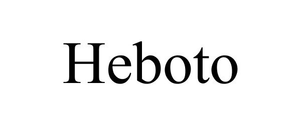 Trademark Logo HEBOTO